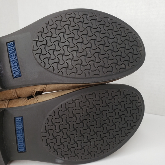 Birkenstock Sarnia Tan Suede Distressed Booties - Picture 9 of 12